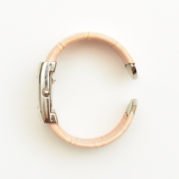Novelle Quartz Jewelry Novelle Quartz Pastel Pink Alligator Cuff Watch Poshmark
